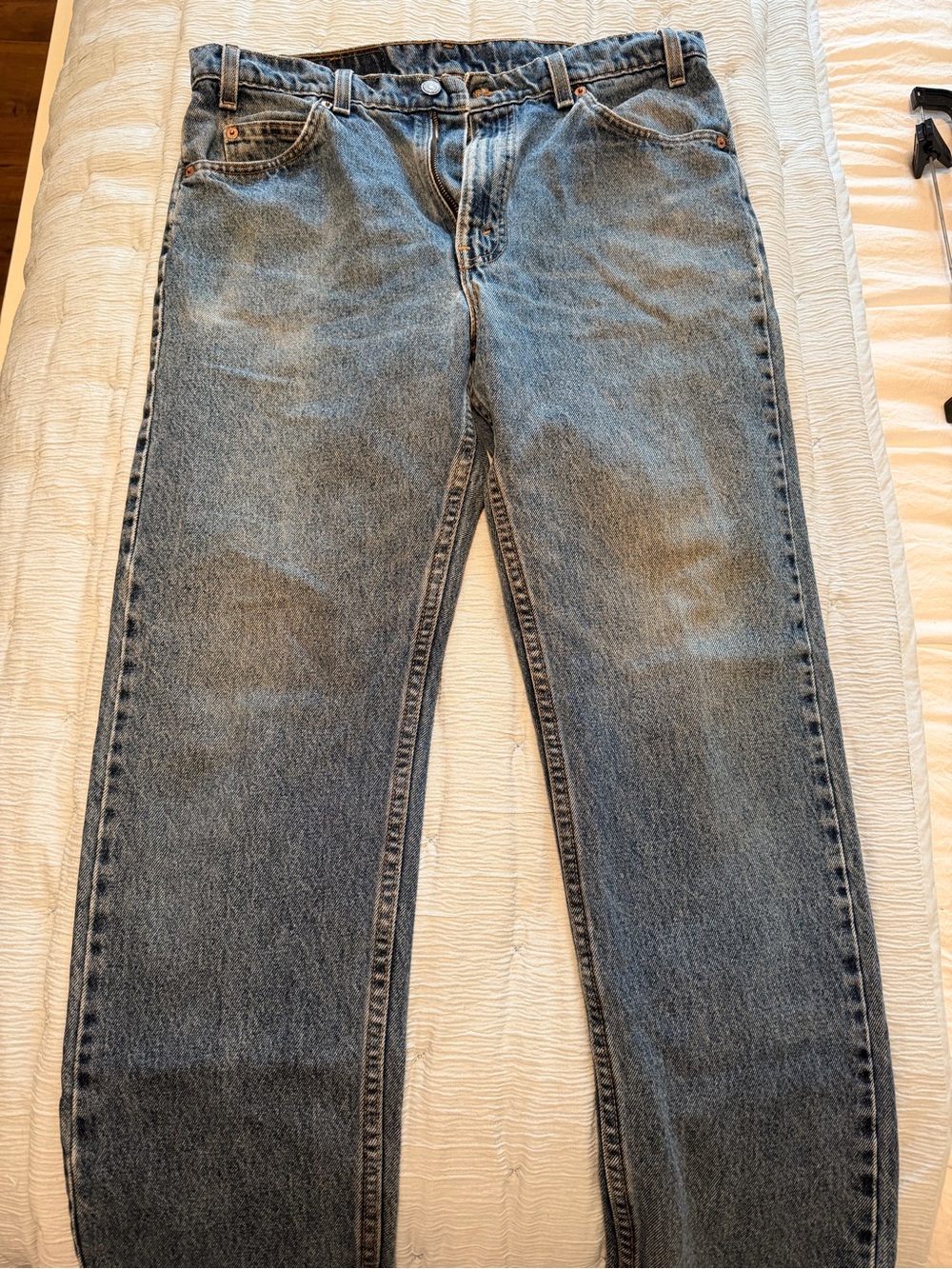 Vintage 1996 Levi’s 505 Orange Tab USA Jeans W34 L30